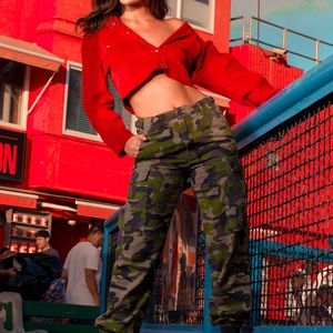 NEW Cadet Kim Oversized Camo Pants - Camo